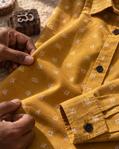 Kannada Alphabet Full Sleeves Classic Shirt for Women
