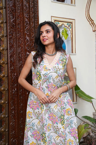 Bagru Handblock Printed Kurti Plazo