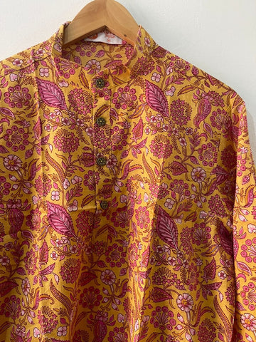 Festive Edit Sanganeri Print Traditional Cotton Short Kurta