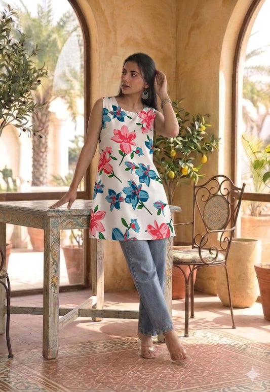 Bagru Block Printed Cotton Short Kurti