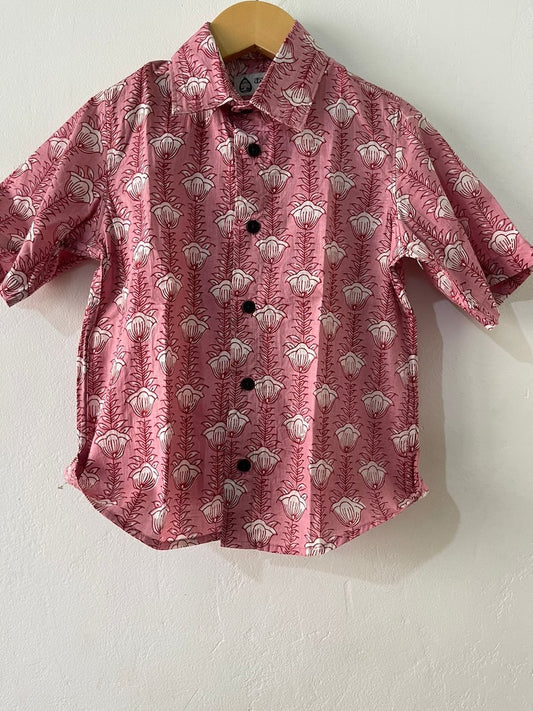 Casual Half Sleeve Cotton Shirt for Boys