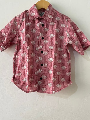 Casual Half Sleeve Cotton Shirt for Boys