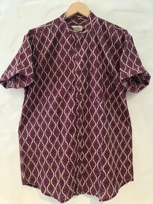 Half Sleeve Cotton Shirt for Men - Festive Edit