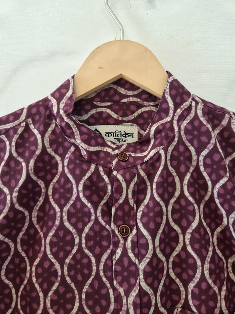 Half Sleeve Cotton Shirt for Men - Festive Edit