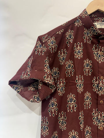 Sanganeri Print Half Sleeve Cotton Shirt for Men