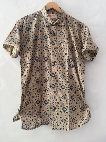 Kalamkari Print Cotton Shirts For Men
