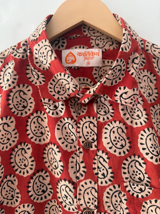 Bagru Print Cotton Shirts For Men
