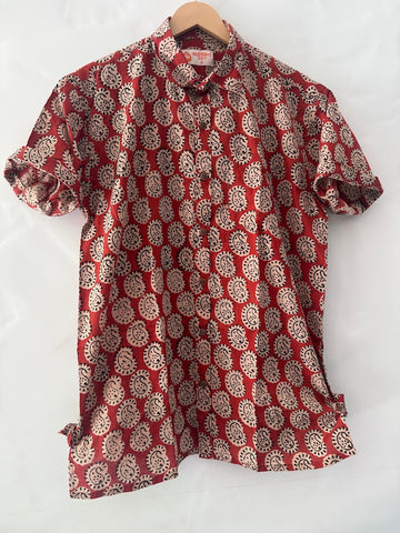 Bagru Print Cotton Shirts For Men