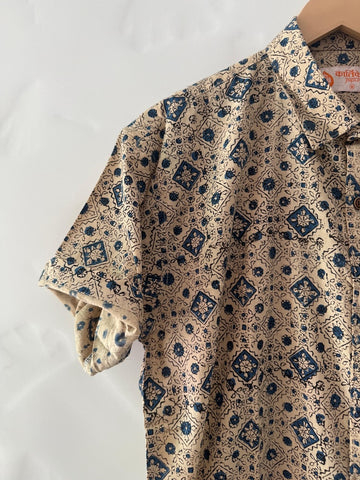 Kalamkari Print Cotton Shirts For Men