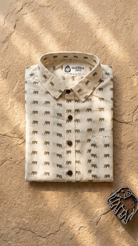 Kartikeya Jaipur Ganesha Festive Puja Shirt - Limited Edition