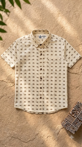 Kartikeya Jaipur Ganesha Festive Puja Shirt - Limited Edition
