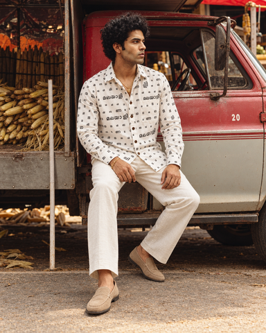 Malayali Da- മലയാളം ഡാ Classic Organic Men's Shirt- Organic -Pre Book ( Dispatch by 20th November )