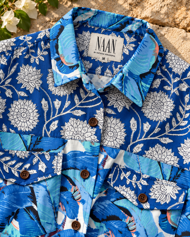Niva Floral Vintage Womens Cotton Shirt by NAAN by Ratikha Venugopal
