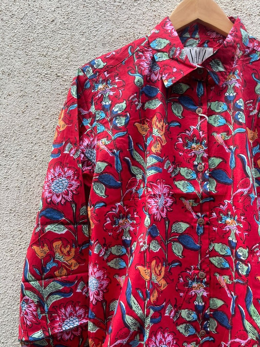 NAAN Floral Oversized Shirt for Women X Ratikha Venugopal