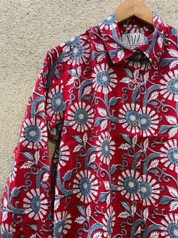 Floral Oversized Shirt for Women NAAN By Ratikha Venugopal