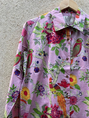 Pink Jungle Oversized Shirt for Women X Ratikha Venugopal