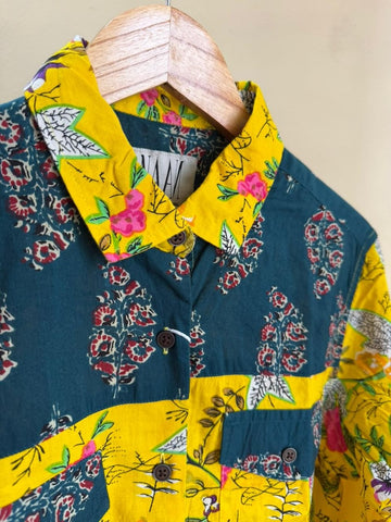 Niva Floral Vintage Womens Cotton Shirt by NAAN by Ratikha Venugopal ( Pre book - dispatch by 10th July )
