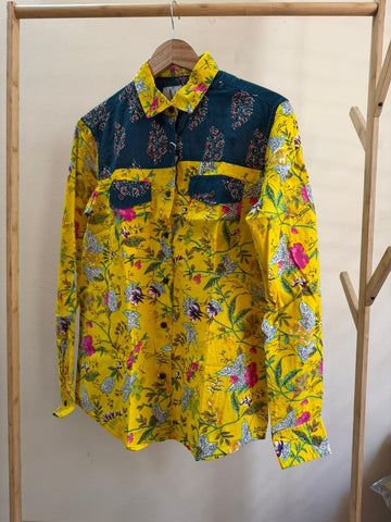 Niva Floral Vintage Womens Cotton Shirt by NAAN by Ratikha Venugopal ( Pre book - dispatch by 10th July )