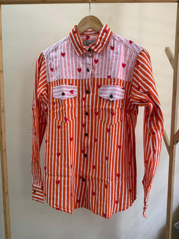 Niva Floral Vintage Womens Cotton Shirt by NAAN by Ratikha Venugopal