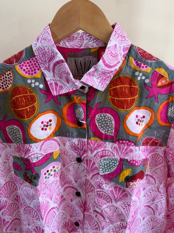 Niva Floral Vintage Womens Cotton Shirt by NAAN by Ratikha Venugopal ( Pre book - dispatch by 10th July )