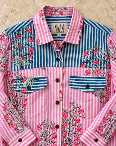 Niva Floral Vintage Womens Cotton Shirt by NAAN by Ratikha Venugopal