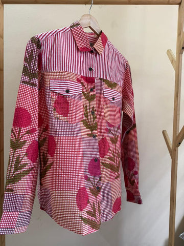 Niva Floral Vintage Womens Cotton Shirt by NAAN by Ratikha Venugopal ( Pre book - dispatch by 10th July )