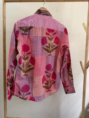 Niva Floral Vintage Womens Cotton Shirt by NAAN by Ratikha Venugopal ( Pre book - dispatch by 10th July )