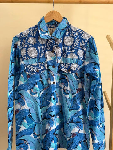Niva Floral Vintage Womens Cotton Shirt by NAAN by Ratikha Venugopal ( Pre book - dispatch by 10th July )