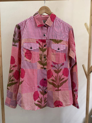 Niva Floral Vintage Womens Cotton Shirt by NAAN by Ratikha Venugopal ( Pre book - dispatch by 10th July )