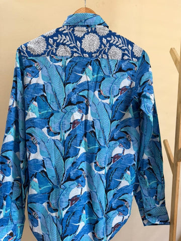 Niva Floral Vintage Womens Cotton Shirt by NAAN by Ratikha Venugopal ( Pre book - dispatch by 10th July )