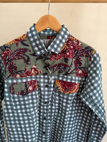 Niva Floral Vintage Womens Cotton Shirt by NAAN by Ratikha Venugopal ( Pre book - dispatch by 10th July )