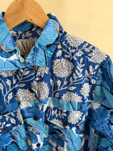 Niva Floral Vintage Womens Cotton Shirt by NAAN by Ratikha Venugopal ( Pre book - dispatch by 10th July )