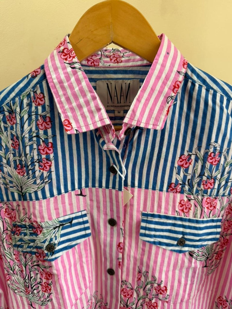 Niva Floral Vintage Womens Cotton Shirt by NAAN by Ratikha Venugopal ( Pre book - dispatch by 10th July )