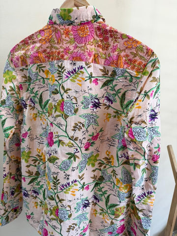 Niva Floral Vintage Womens Cotton Shirt by NAAN by Ratikha Venugopal ( Pre book - dispatch by 10th July )