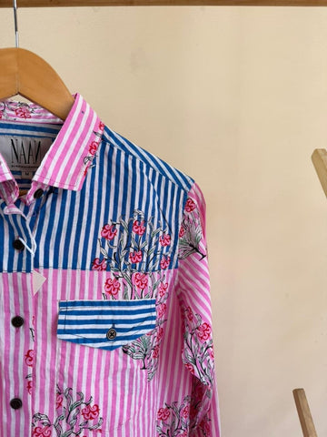 Niva Floral Vintage Womens Cotton Shirt by NAAN by Ratikha Venugopal ( Pre book - dispatch by 10th July )