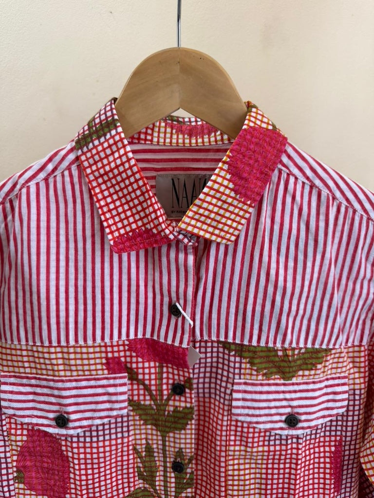 Niva Floral Vintage Womens Cotton Shirt by NAAN by Ratikha Venugopal ( Pre book - dispatch by 10th July )