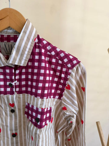 Niva Floral Vintage Womens Cotton Shirt by NAAN by Ratikha Venugopal ( Pre book - dispatch by 10th July )