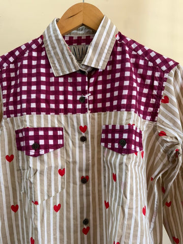 Niva Floral Vintage Womens Cotton Shirt by NAAN by Ratikha Venugopal ( Pre book - dispatch by 10th July )