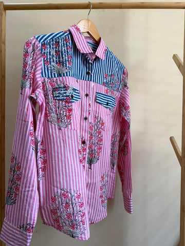 Niva Floral Vintage Womens Cotton Shirt by NAAN by Ratikha Venugopal ( Pre book - dispatch by 10th July )