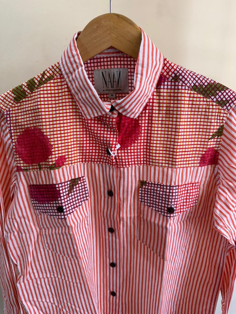 Niva Floral Vintage Womens Cotton Shirt by NAAN by Ratikha Venugopal ( Pre book - dispatch by 10th July )