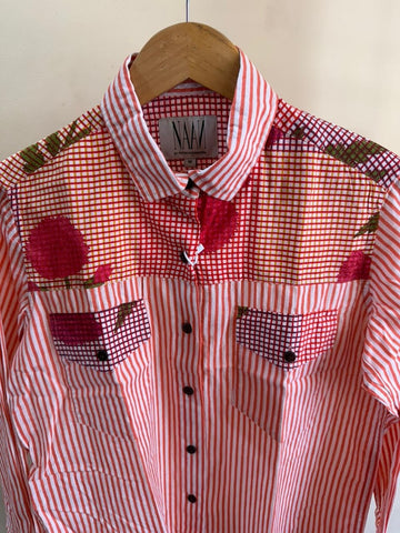Niva Floral Vintage Womens Cotton Shirt by NAAN by Ratikha Venugopal ( Pre book - dispatch by 10th July )