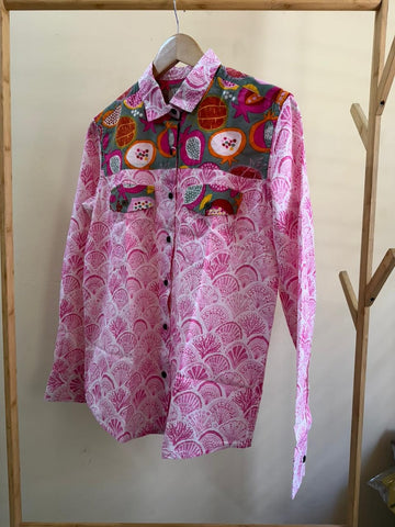 Niva Floral Vintage Womens Cotton Shirt by NAAN by Ratikha Venugopal ( Pre book - dispatch by 10th July )