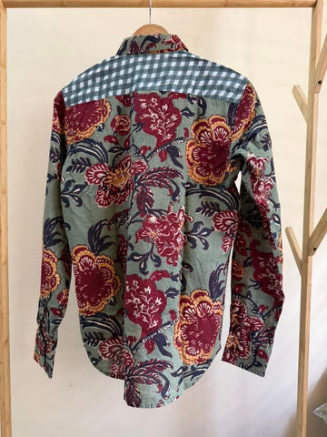 Niva Floral Vintage Womens Cotton Shirt by NAAN by Ratikha Venugopal ( Pre book - dispatch by 10th July )