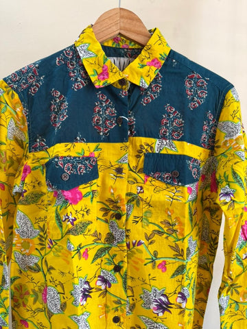 Niva Floral Vintage Womens Cotton Shirt by NAAN by Ratikha Venugopal ( Pre book - dispatch by 10th July )