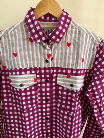 Niva Floral Vintage Womens Cotton Shirt by NAAN by Ratikha Venugopal ( Pre book - dispatch by 10th July )