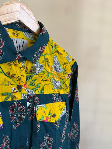Niva Floral Vintage Womens Cotton Shirt by NAAN by Ratikha Venugopal ( Pre book - dispatch by 10th July )