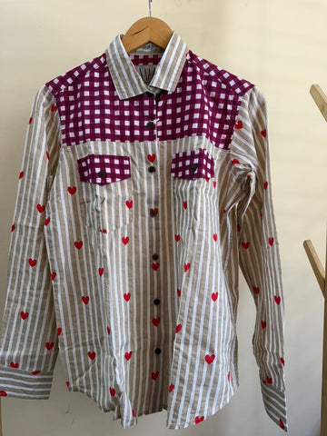 Niva Floral Vintage Womens Cotton Shirt by NAAN by Ratikha Venugopal ( Pre book - dispatch by 10th July )