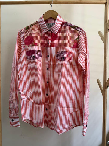 Niva Floral Vintage Womens Cotton Shirt by NAAN by Ratikha Venugopal ( Pre book - dispatch by 10th July )