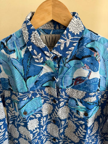 Niva Floral Vintage Womens Cotton Shirt by NAAN by Ratikha Venugopal ( Pre book - dispatch by 10th July )