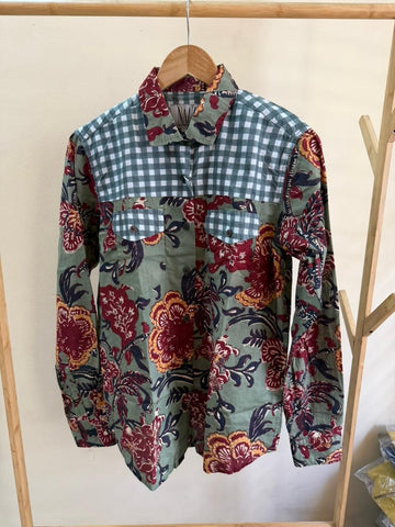 Niva Floral Vintage Womens Cotton Shirt by NAAN by Ratikha Venugopal ( Pre book - dispatch by 10th July )
